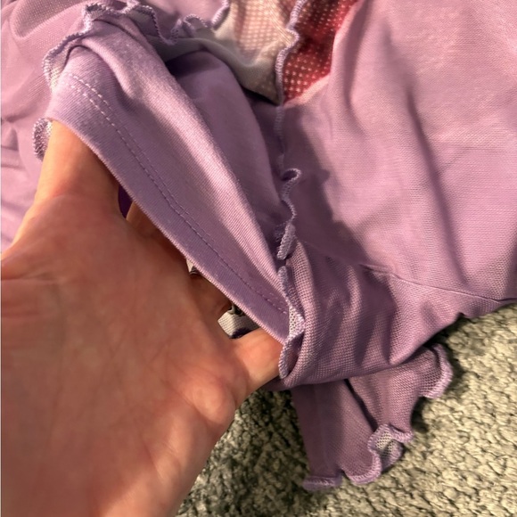 Arizona Jean Company Purple and Pink Mesh Top - Picture 2 of 5